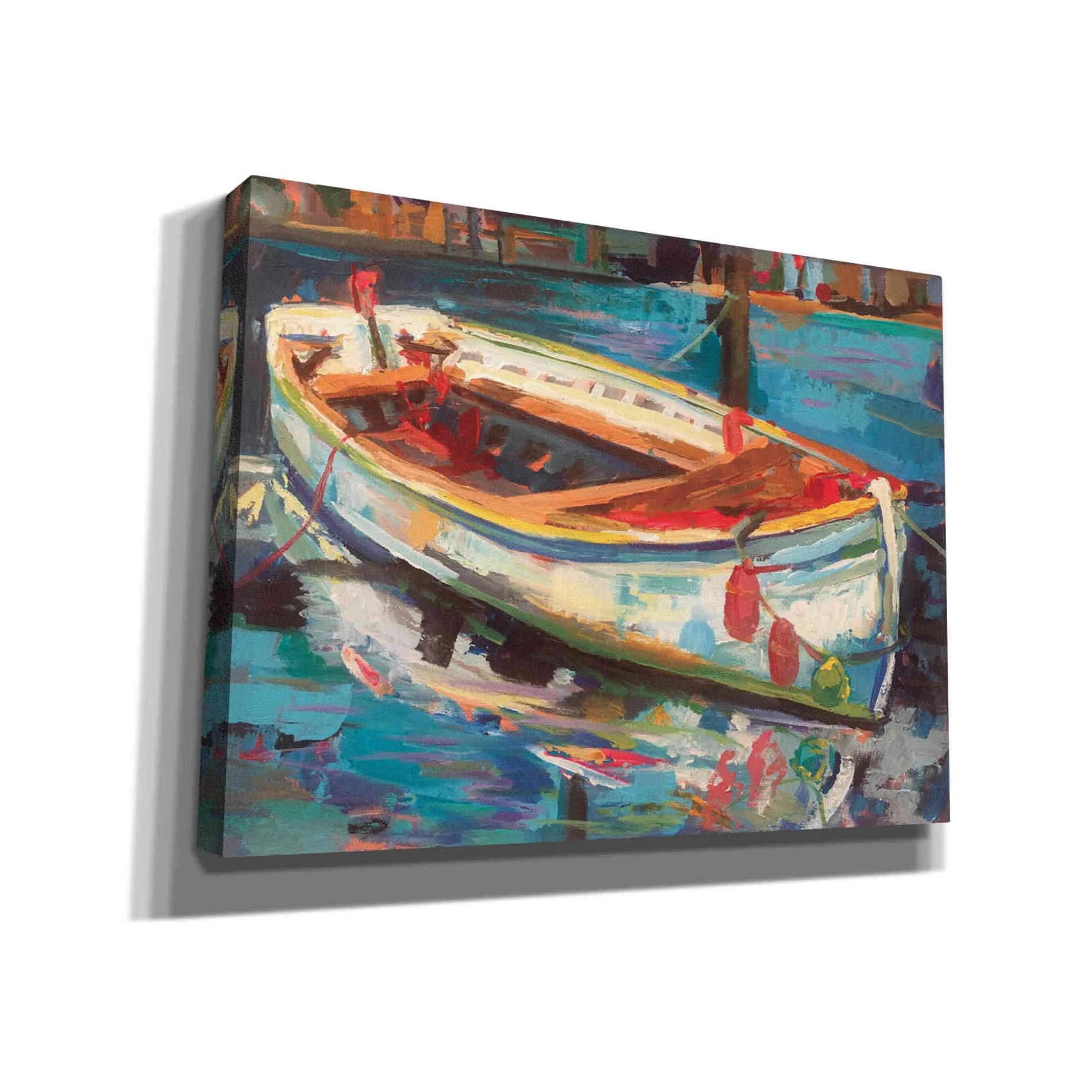 "Solo Boat" by Jeanette Vertentes, Giclee Canvas Wall Art