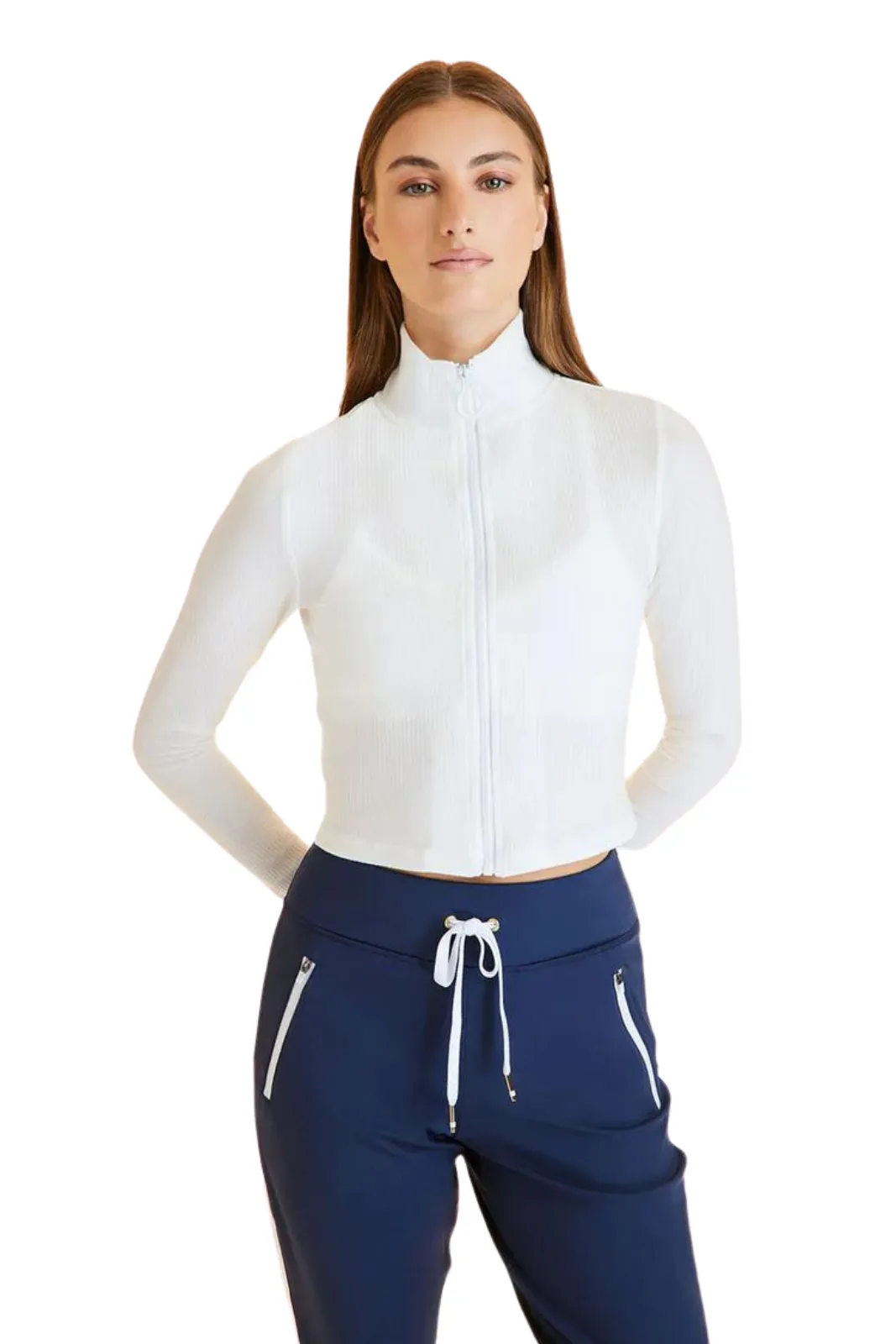 Rise Zip Up White