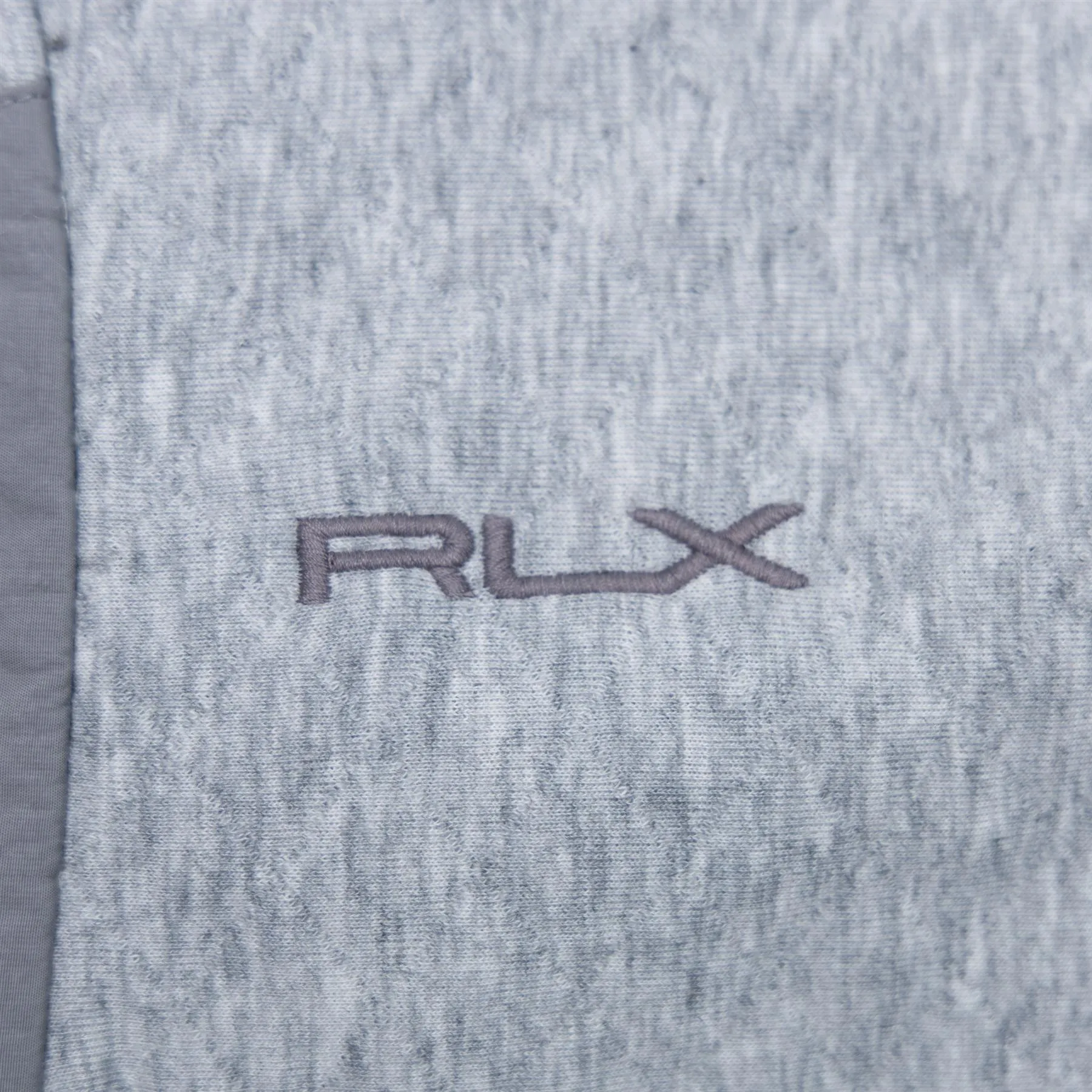 RLX Classic Fit Full Zip Pefromance Pique Gilet Andover Grey - SS24