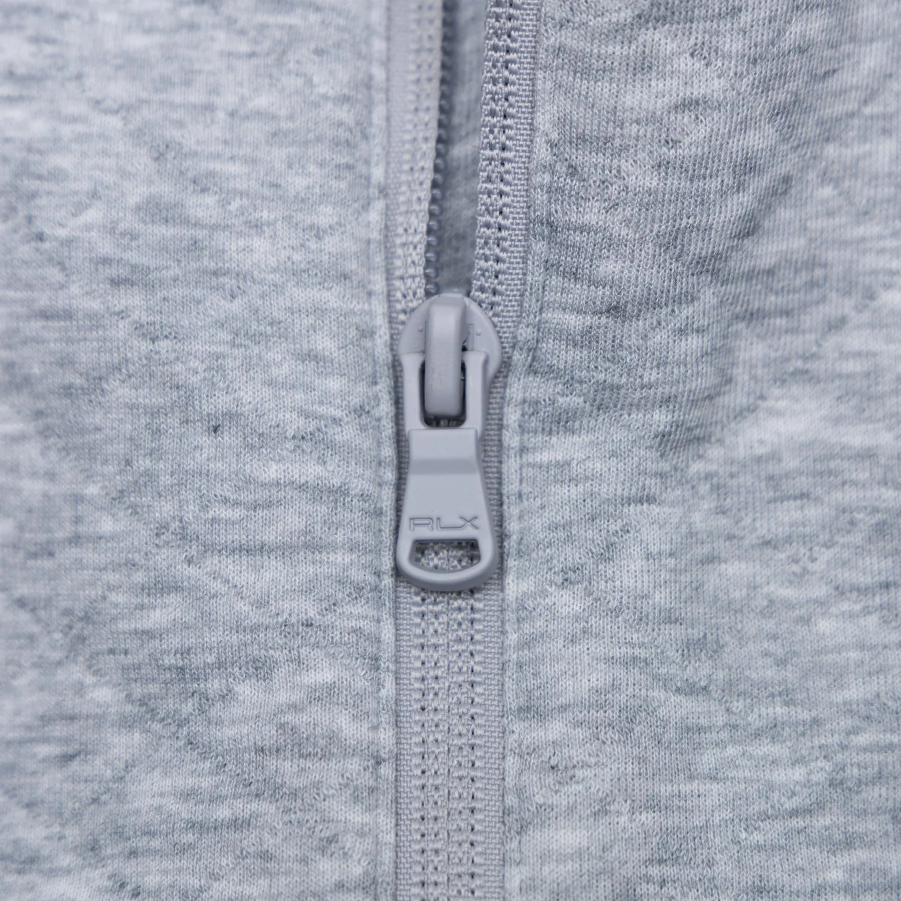 RLX Classic Fit Full Zip Pefromance Pique Gilet Andover Grey - SS24