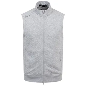 RLX Classic Fit Full Zip Pefromance Pique Gilet Andover Grey - SS24