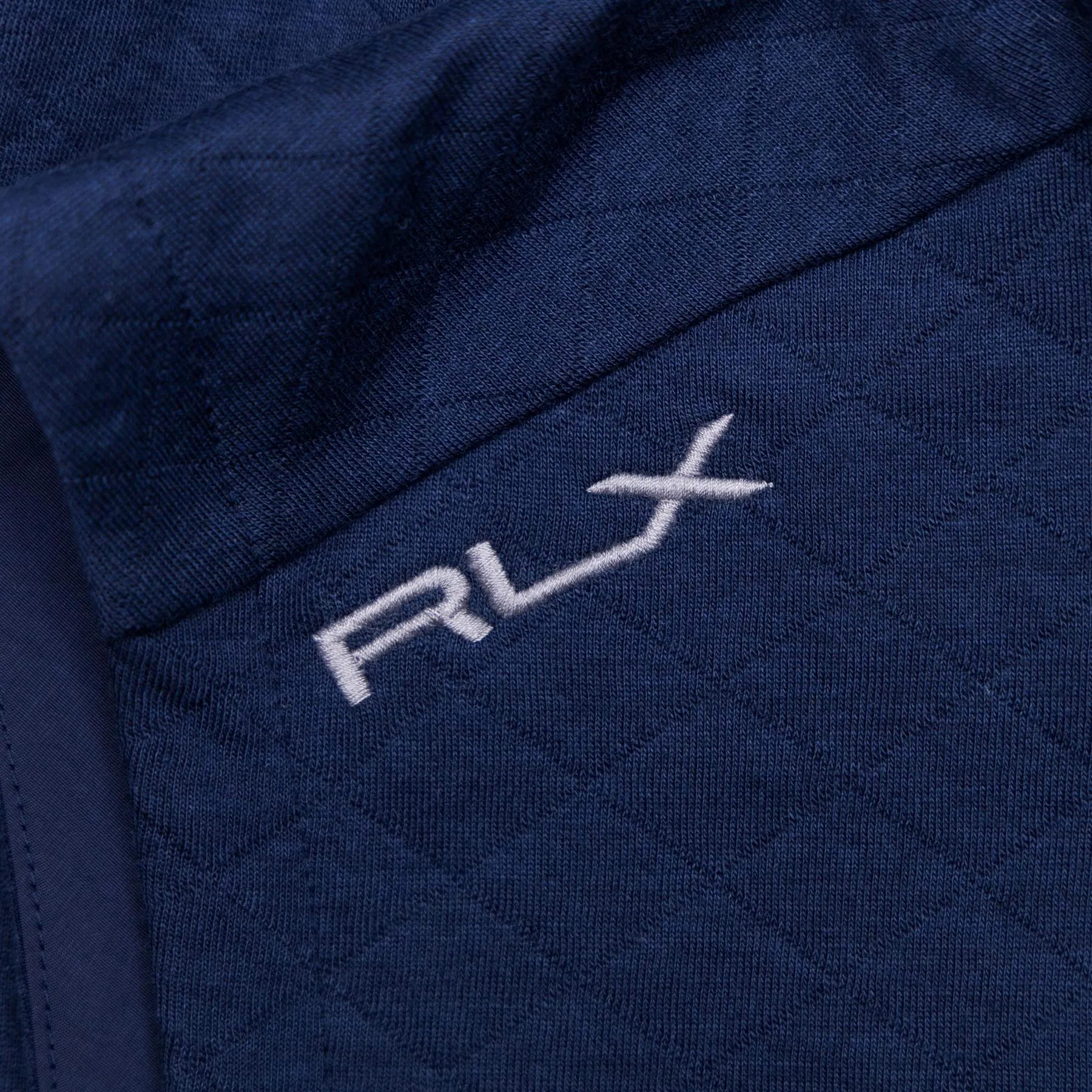 RLX Classic Fit Full Zip Pefromance Pique Gilet Refined Navy - SS24