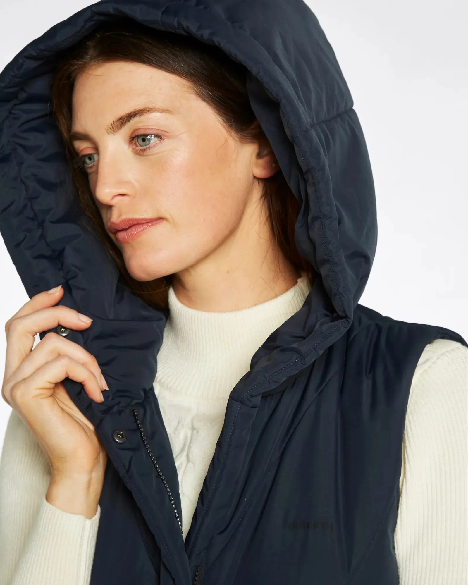 Ryan Women's Hooded Gilet - Navy