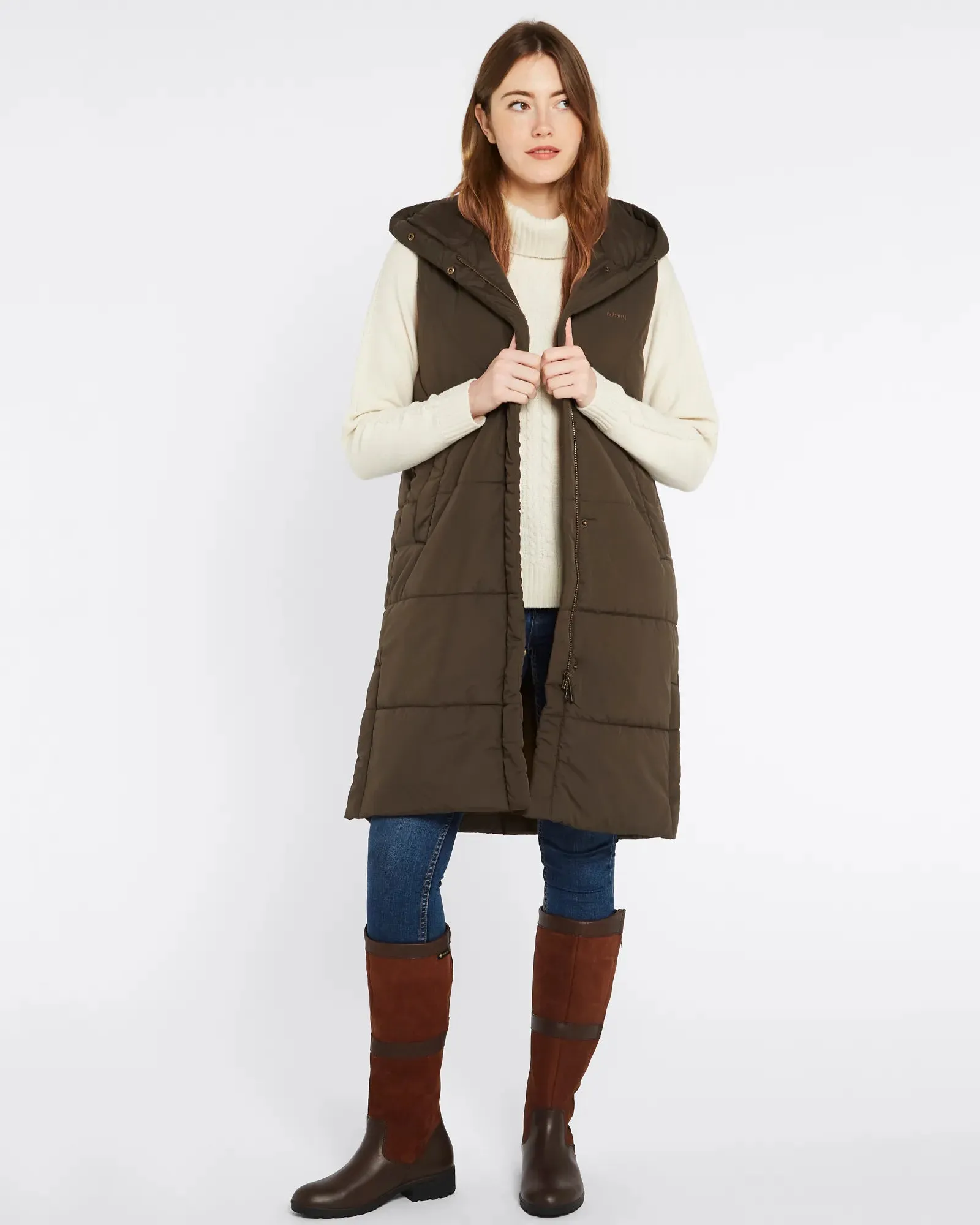 Ryan Women's Hooded Gilet - Olive