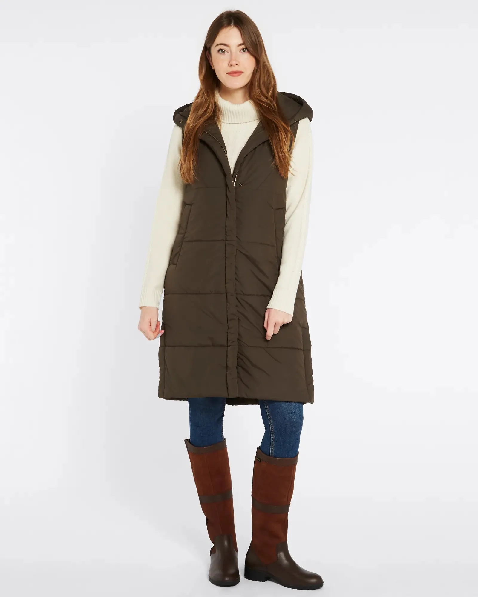 Ryan Women's Hooded Gilet - Olive