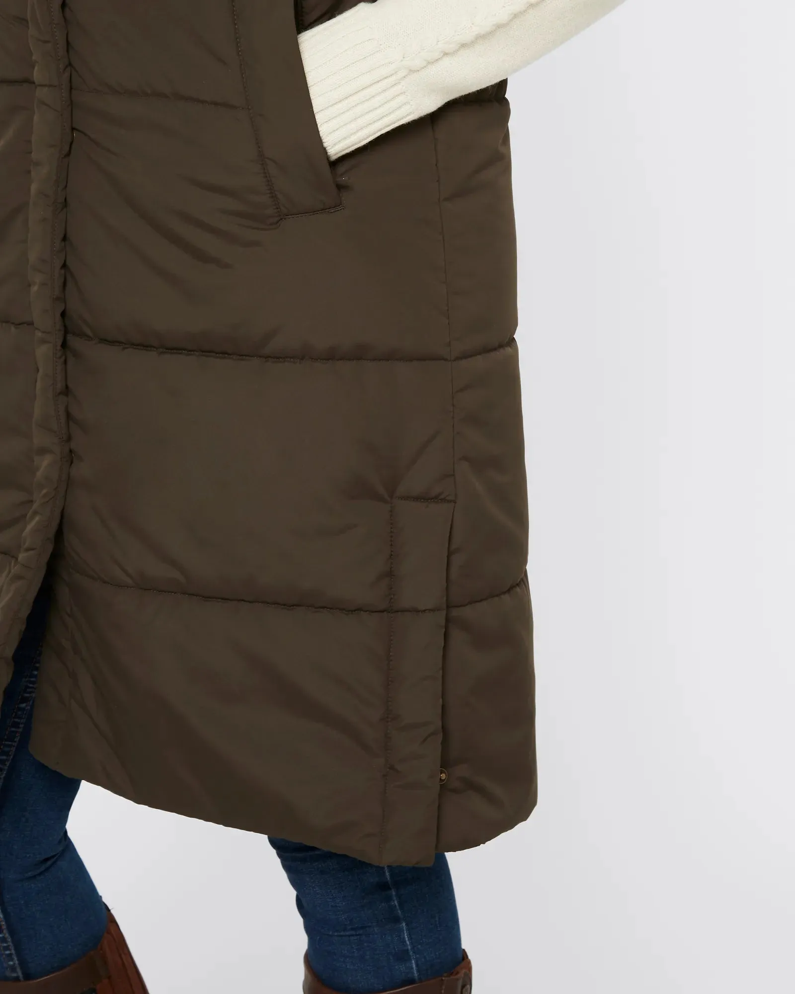 Ryan Women's Hooded Gilet - Olive