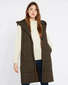 Ryan Women's Hooded Gilet - Olive