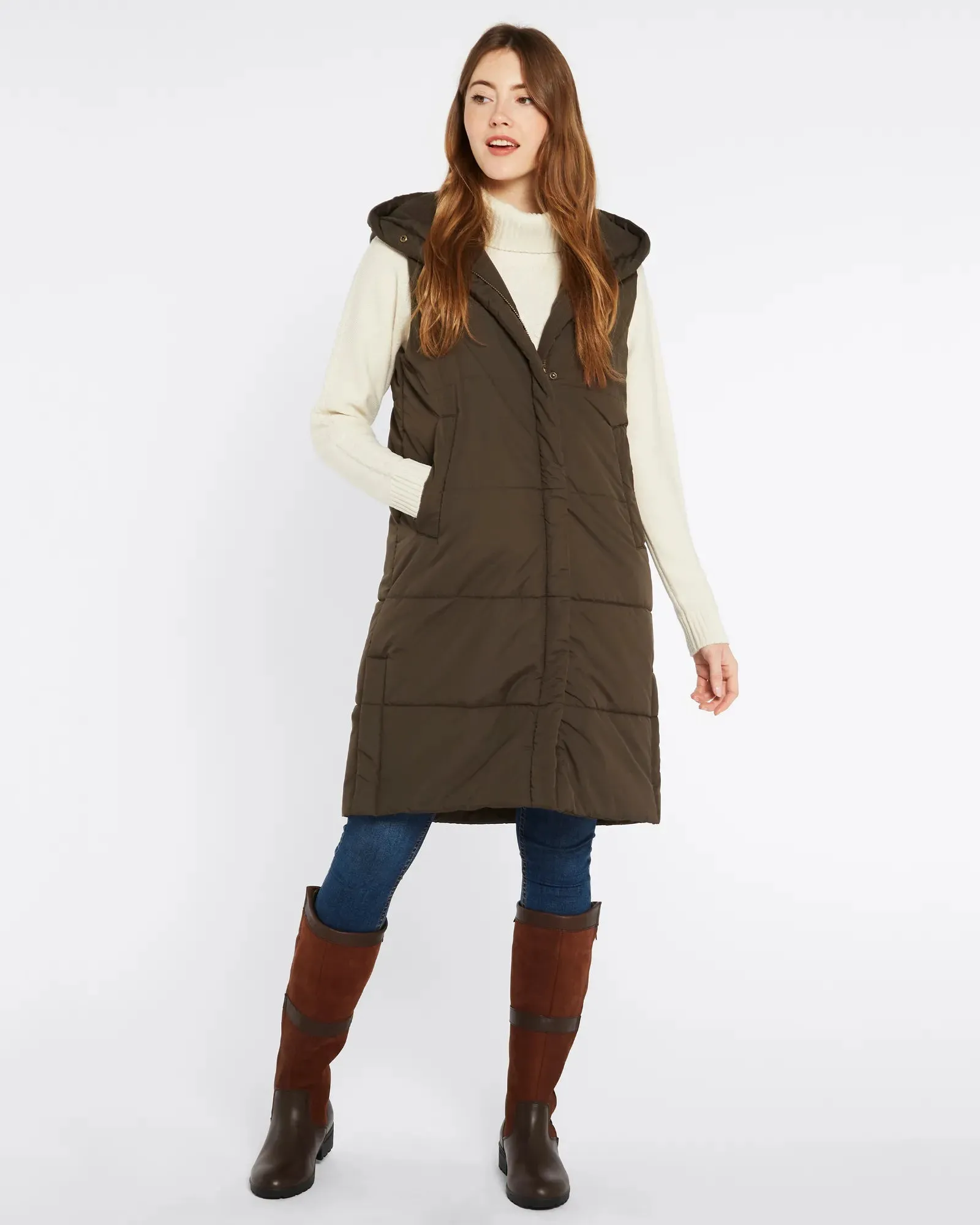 Ryan Women's Hooded Gilet - Olive
