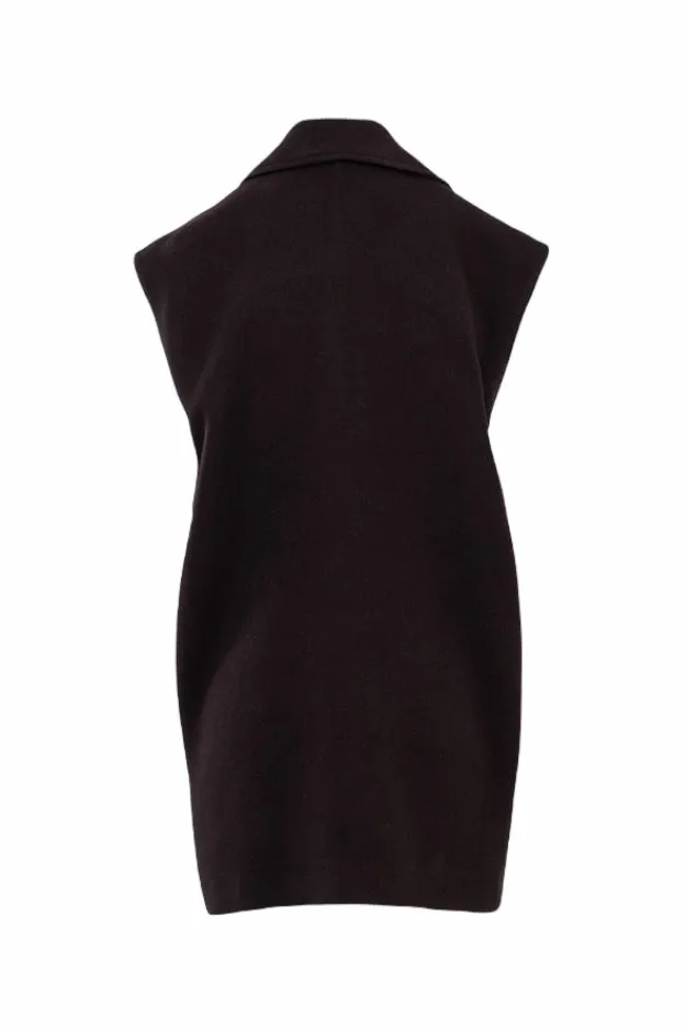 Saiph black gilet blazer