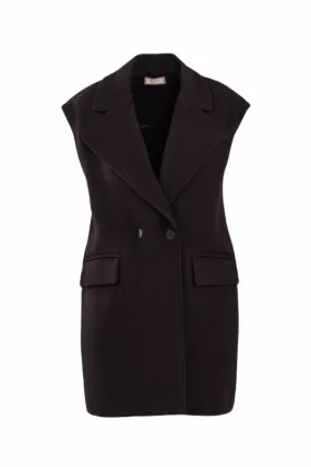 Saiph black gilet blazer