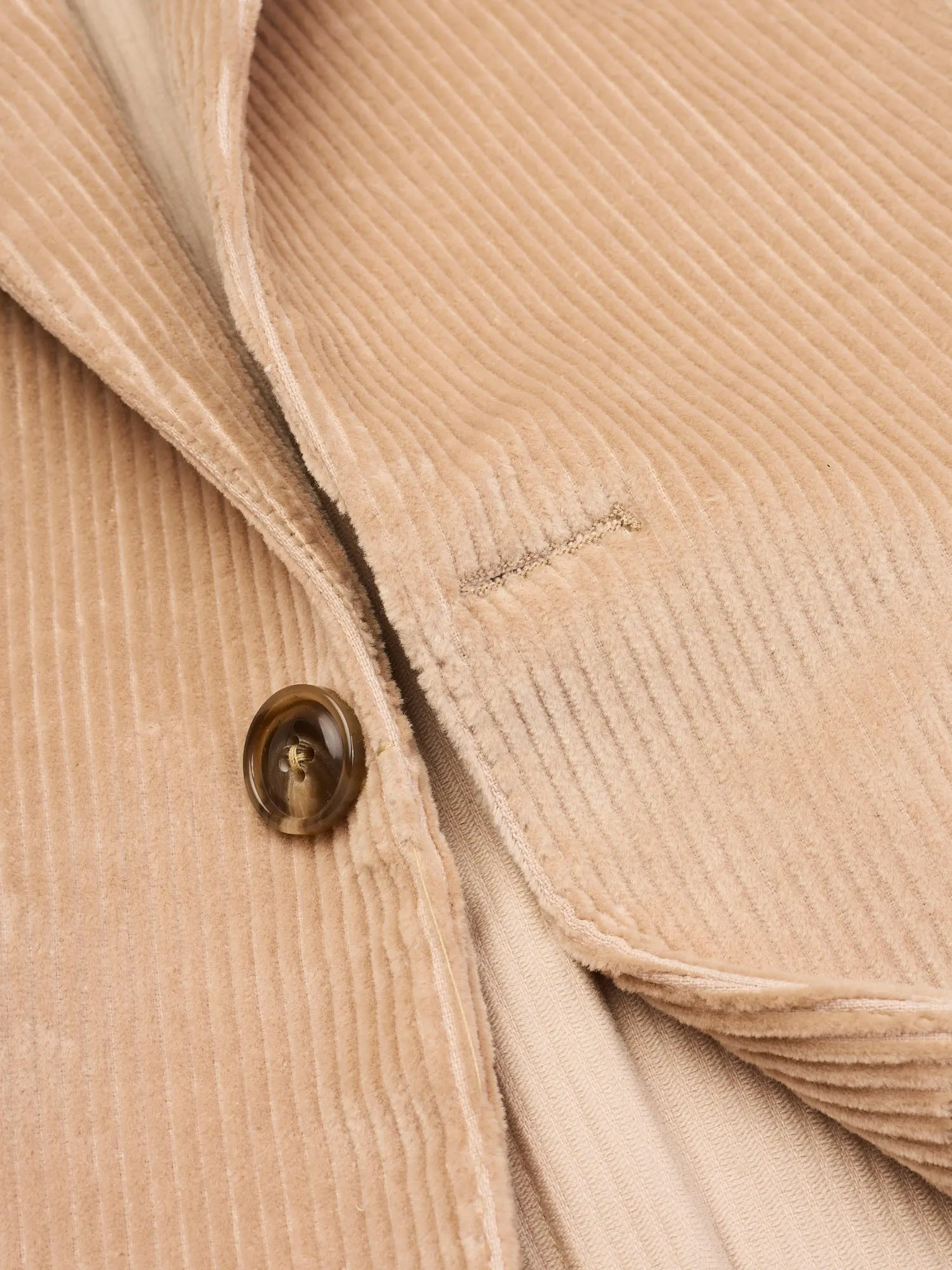 SARTORIA PARTENOPEA Beige Corduroy Unlined Suit EU 50 NEW US 40 Current Model