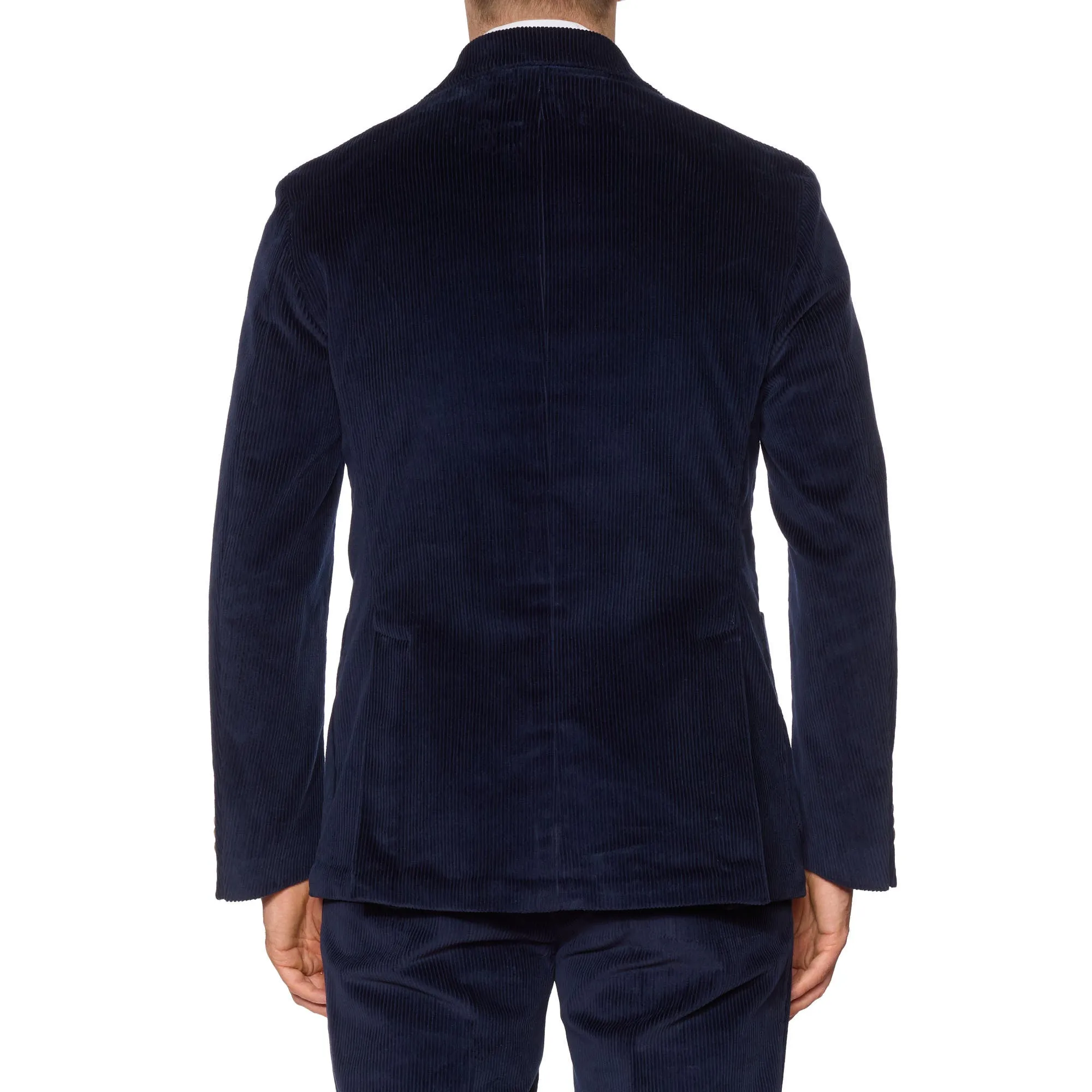 SARTORIA PARTENOPEA Blue Corduroy Cotton Suit EU 50 NEW US 38 40 Current Model