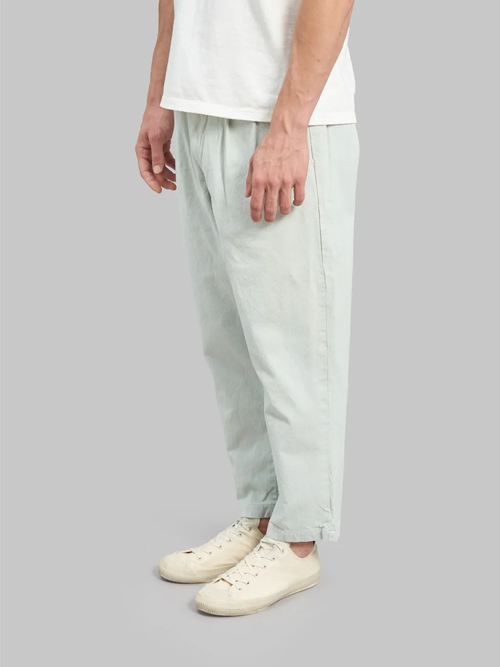 Seuvas 10oz Canvas Tapered 2Tuck Pants Matcha