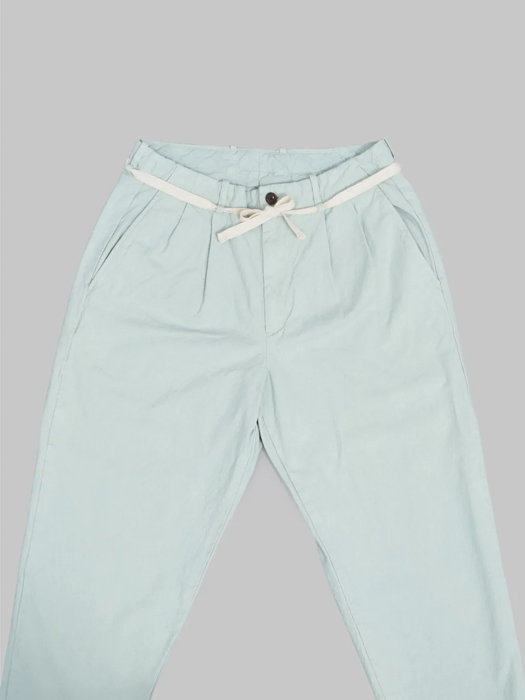 Seuvas 10oz Canvas Tapered 2Tuck Pants Matcha