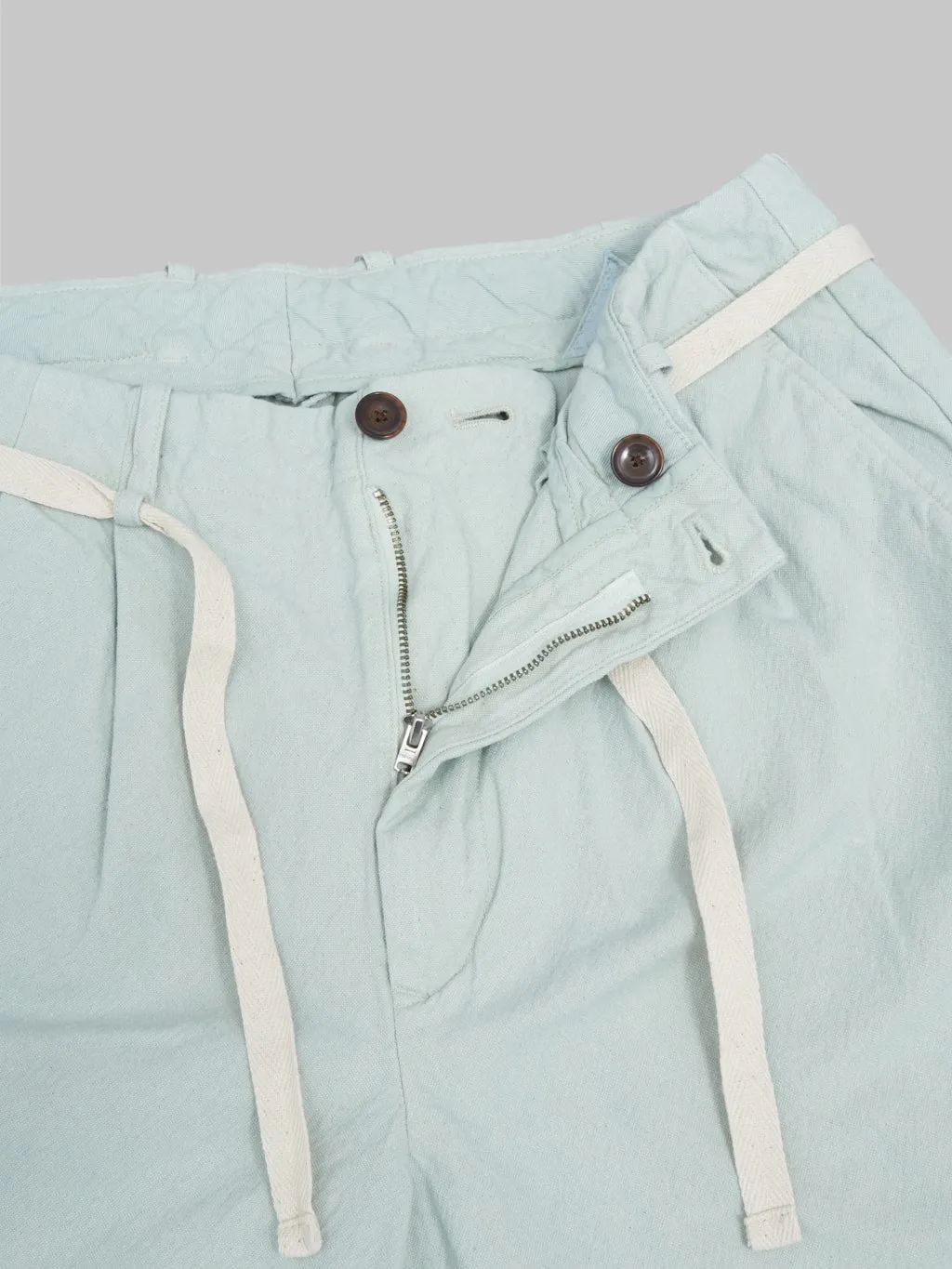 Seuvas 10oz Canvas Tapered 2Tuck Pants Matcha