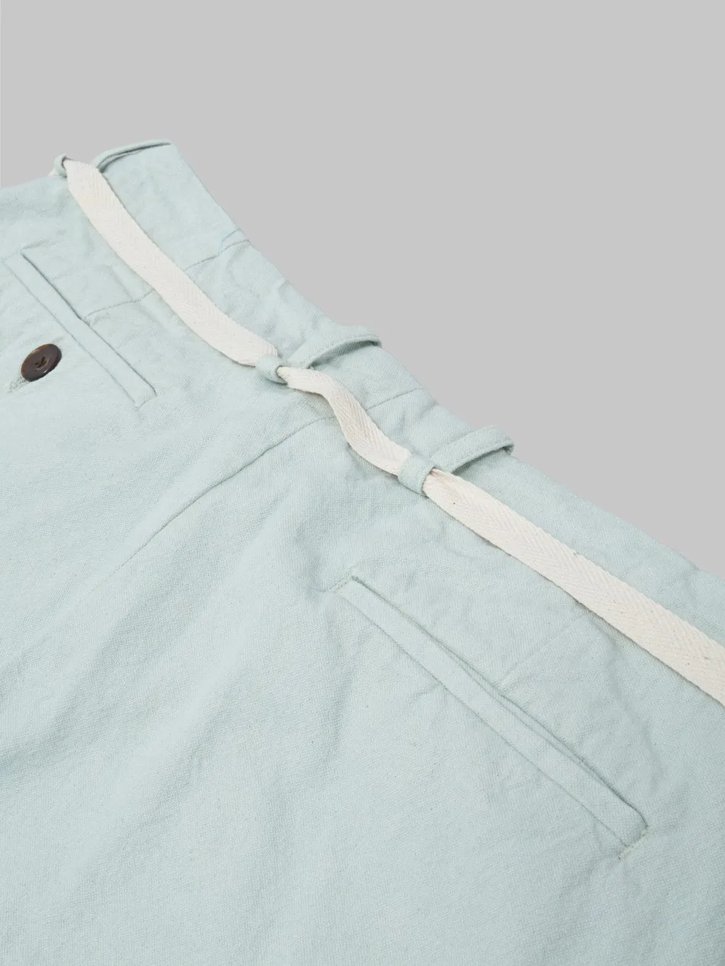Seuvas 10oz Canvas Tapered 2Tuck Pants Matcha