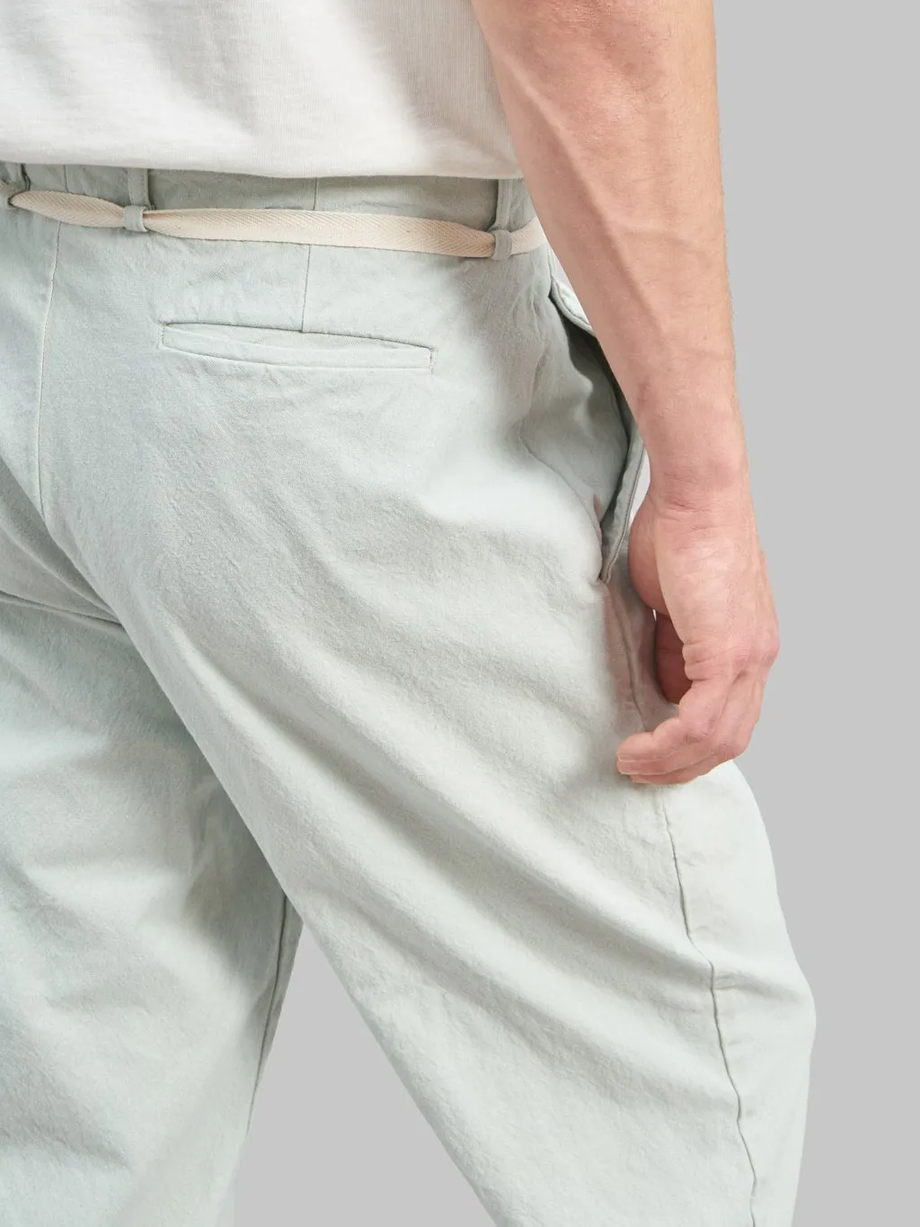 Seuvas 10oz Canvas Tapered 2Tuck Pants Matcha