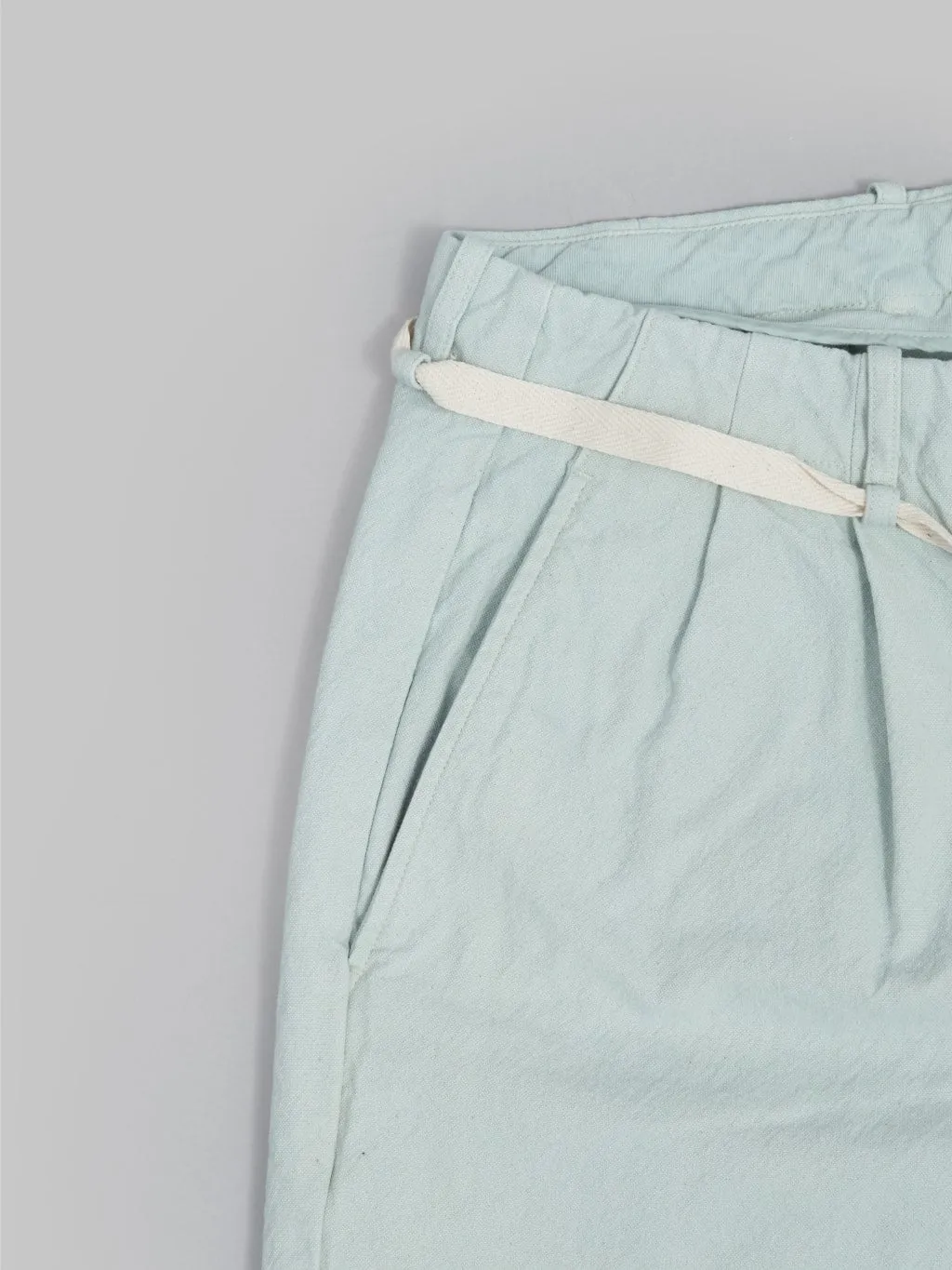 Seuvas 10oz Canvas Tapered 2Tuck Pants Matcha