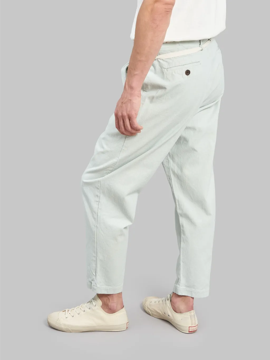 Seuvas 10oz Canvas Tapered 2Tuck Pants Matcha
