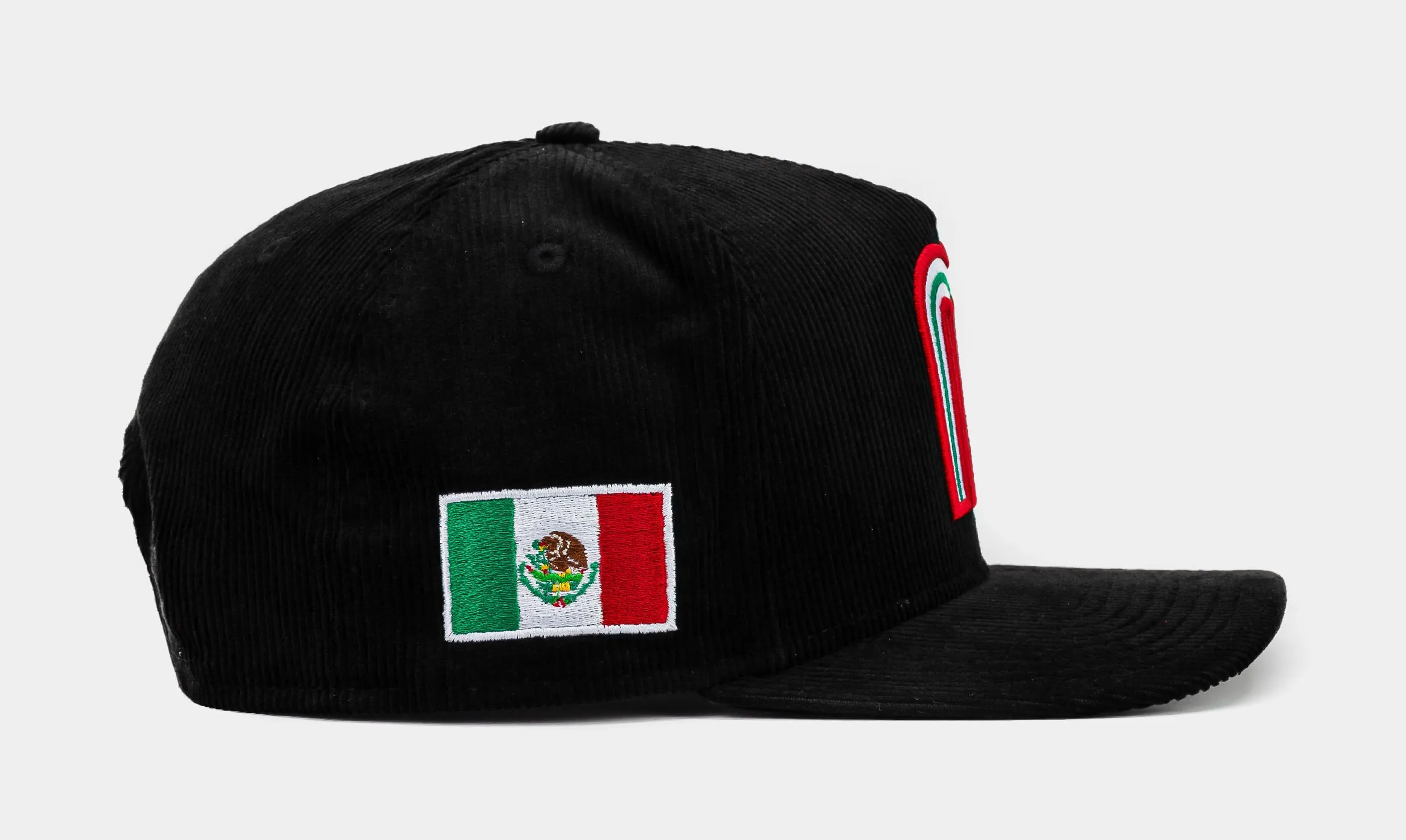 Shoe Palace Exclusive Mexico Curve Corduroy 950AF Snapback Mens Hat (Black/Green)