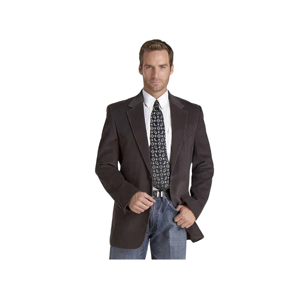 Sidran Men's Lubbock Corduroy Sport Grey Coat