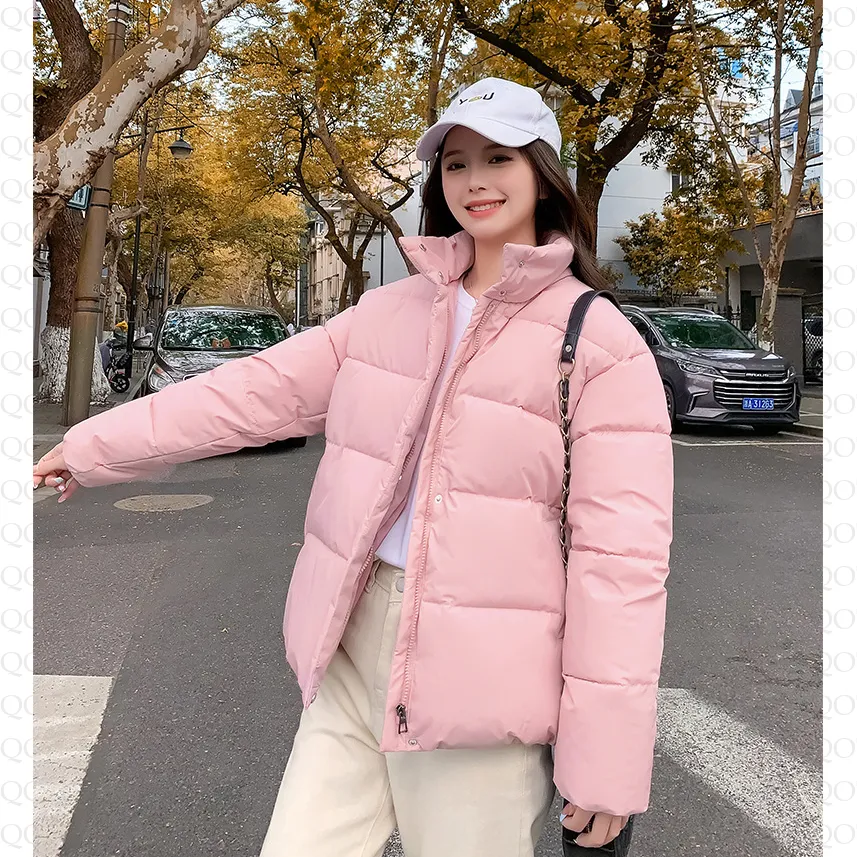 Simplicity Thickened Cropped Puffer Jacket