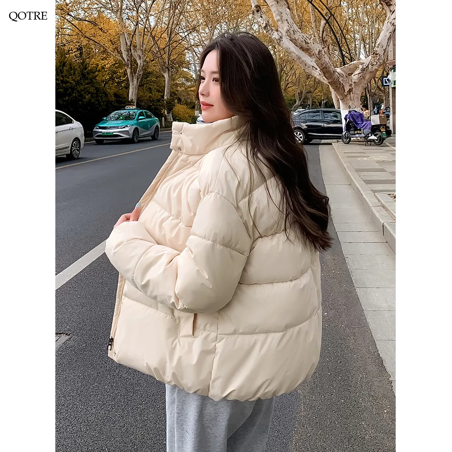 Simplicity Thickened Cropped Puffer Jacket