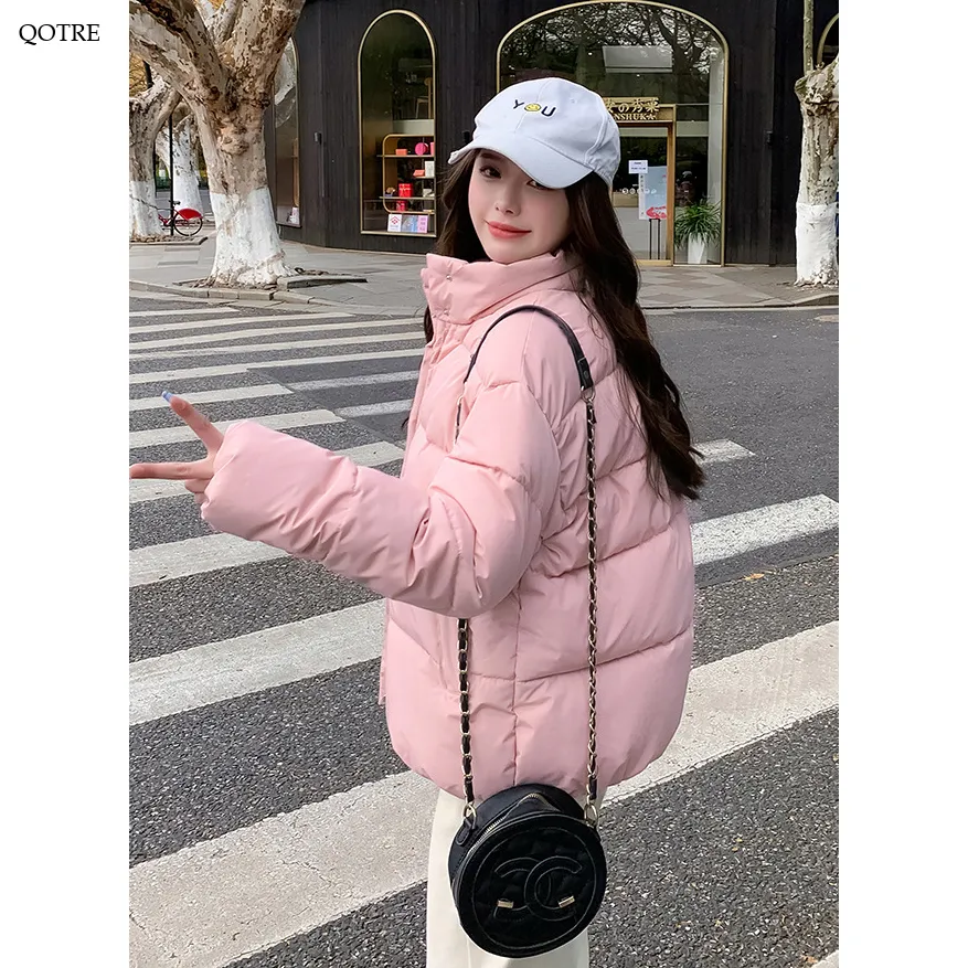 Simplicity Thickened Cropped Puffer Jacket