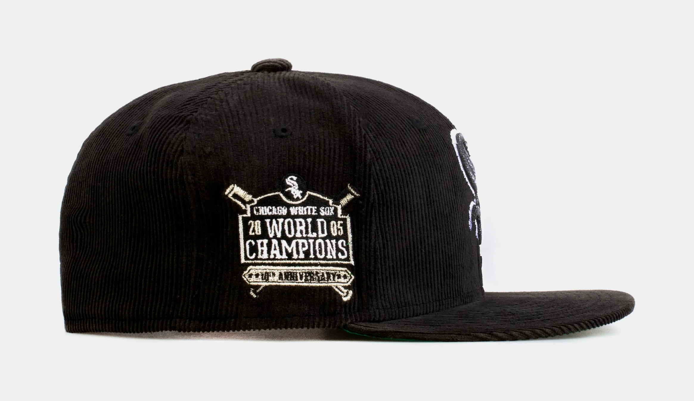 SP Exclusive Black Corduroy Chicago White Sox 59Fifty Mens Fitted Hat (Black)