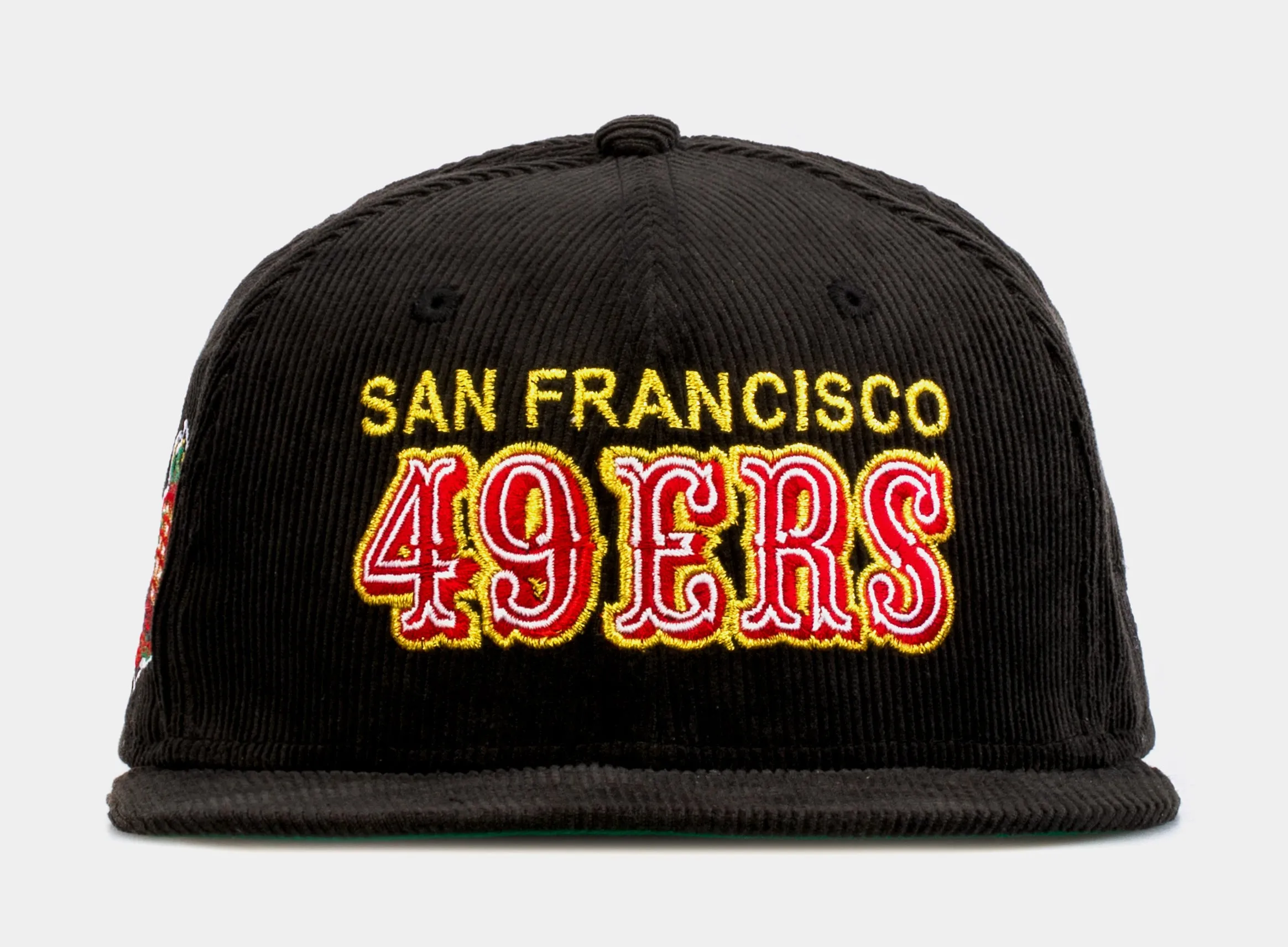 SP Exclusive Black Corduroy San Francisco 49ers 59Fifty Mens Fitted Hat (Black)