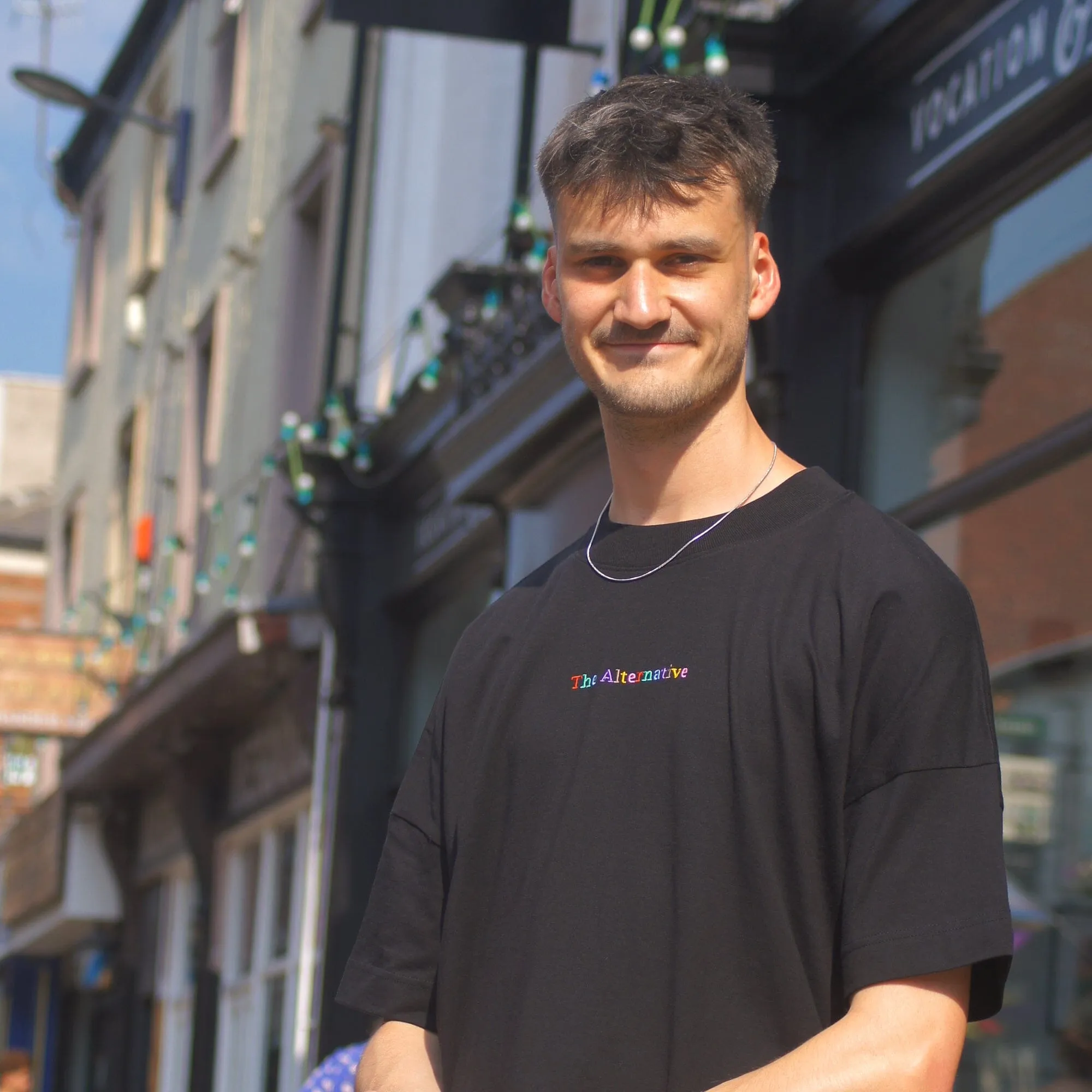 The Alternative Multicoloured Drop Shoulder T-Shirt