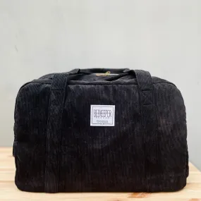 The Panda Black Corduroy 🐼 Large BeeKeeper Weekender (Masterpiece)