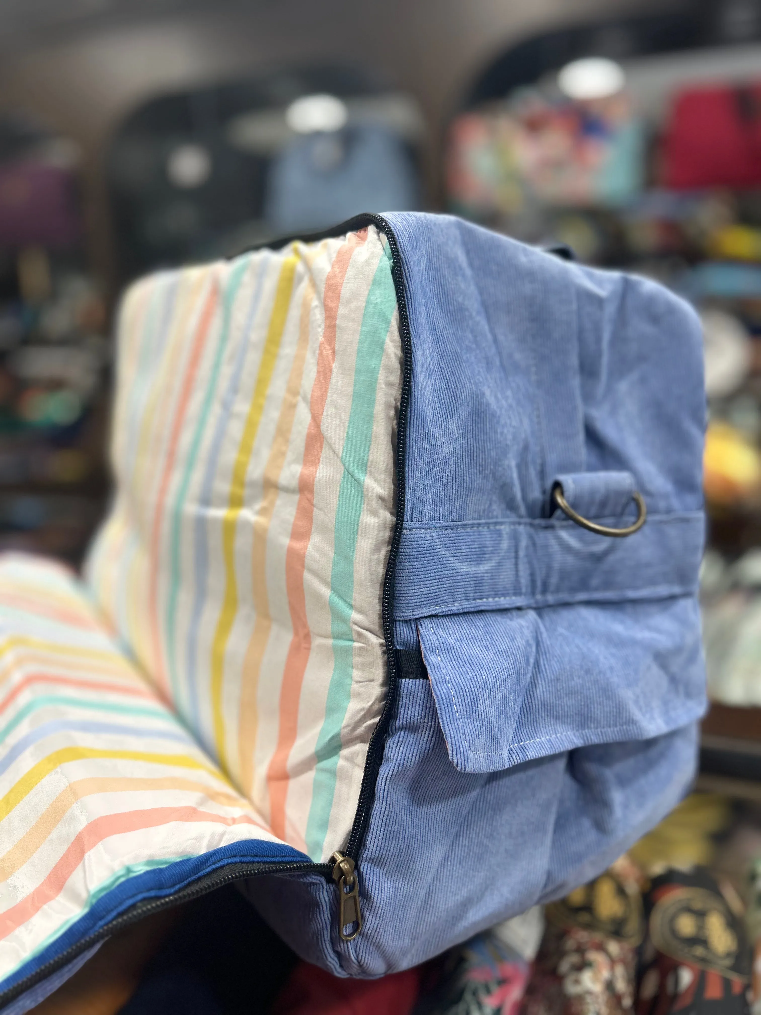 The Periwinkle 🐦 Corduroy Large BeeKeeper Weekender (Masterpiece)