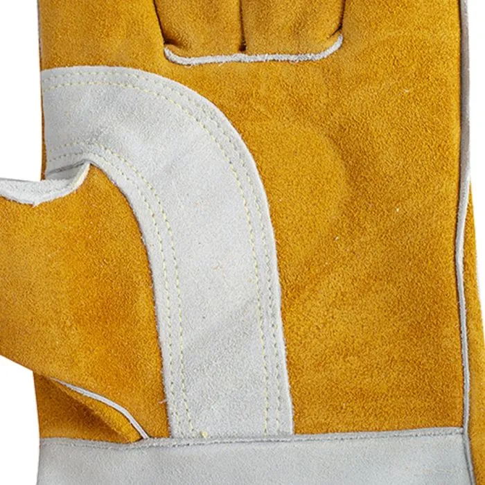 Tillman 1150 Premium Select Split Cowhide Cotton Foam Stick Welding Glove, Gold/Pearl, Large, 1 Pair