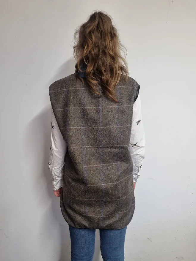 Tweed Gilet 100% Wool