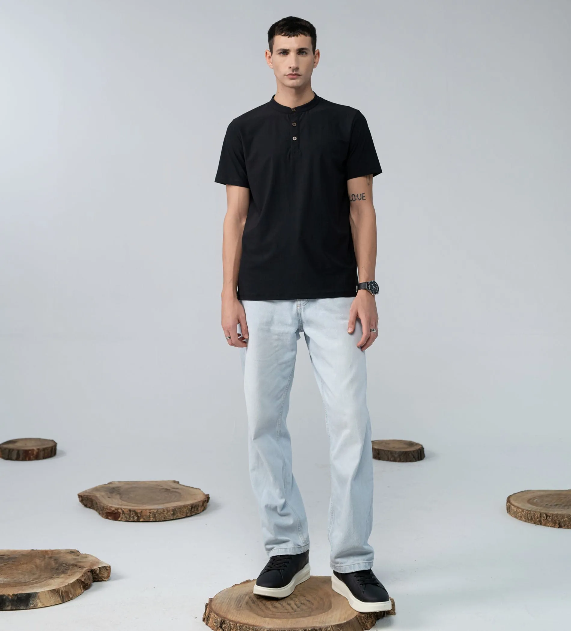 Vintage Essence Henley T-shirt