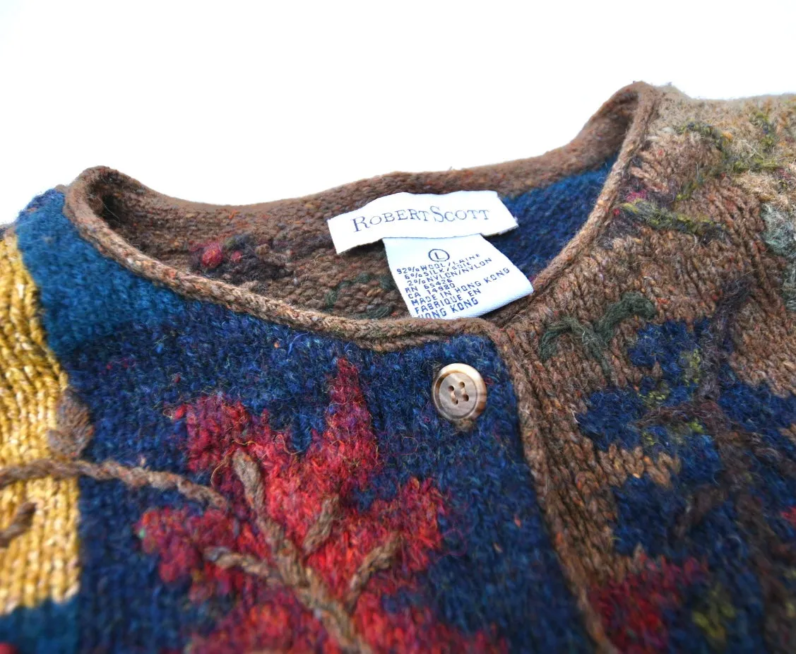 Vintage Robert Scott Wool-Blend Cardigan