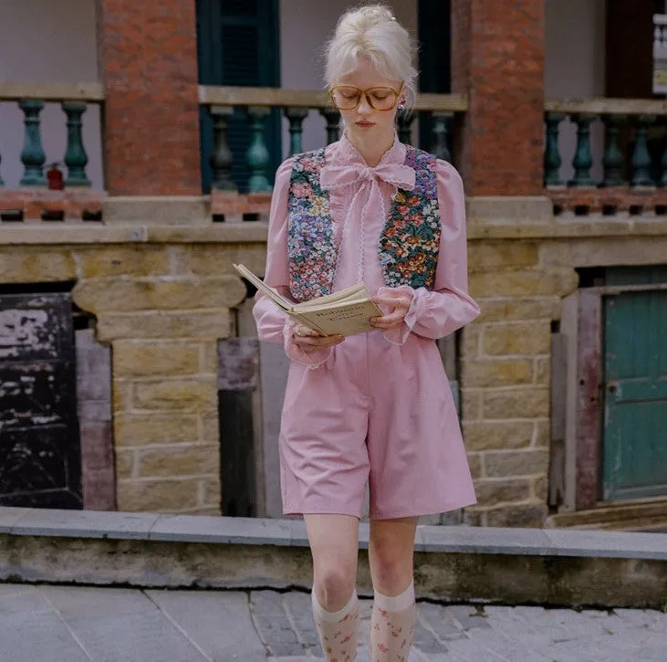 Vintage Style Floral Vest Top