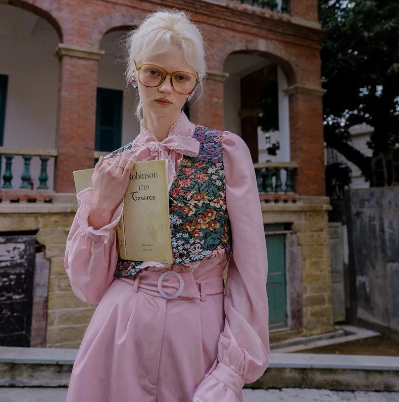 Vintage Style Floral Vest Top