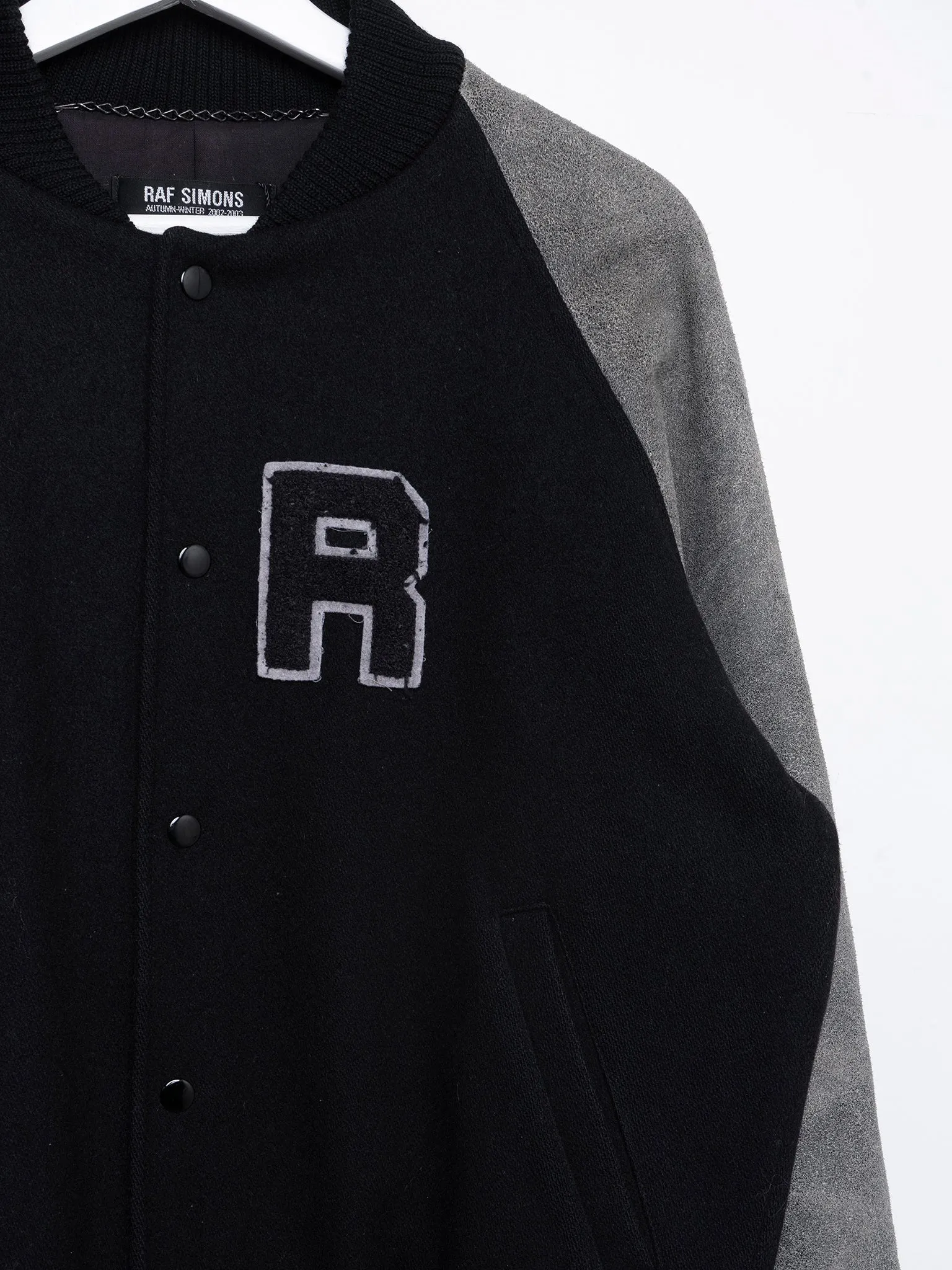 'Virginia Creeper' Blistered Leather Varsity Jacket