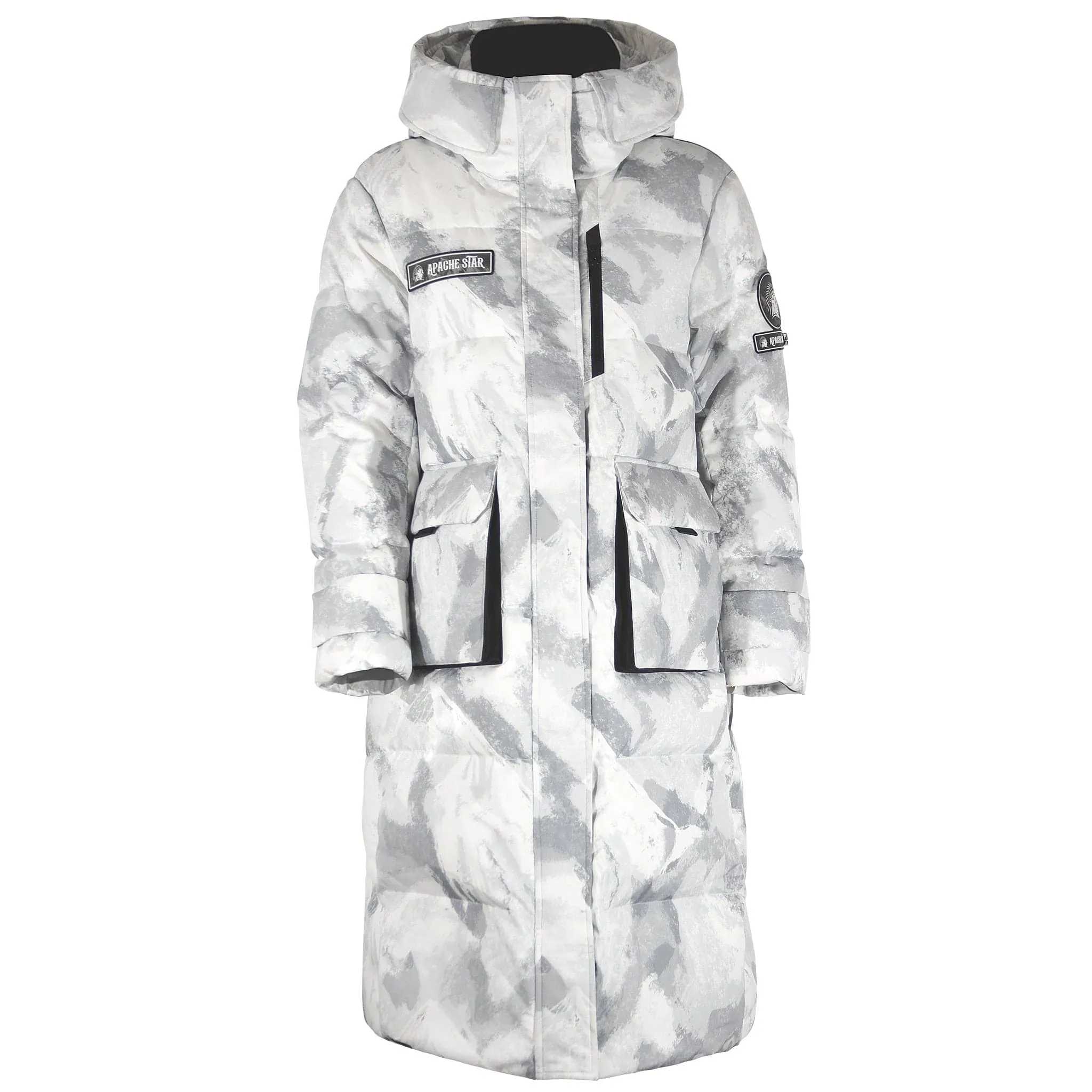 WHITE DOWN COAT "BRIGADE BREEZE"
