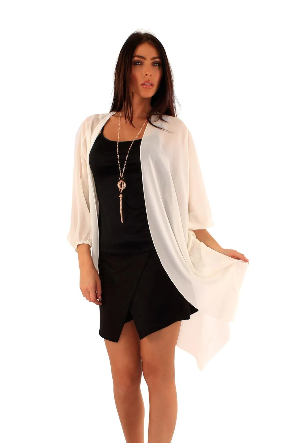 Women Open Front Long Sleeve Cardigan