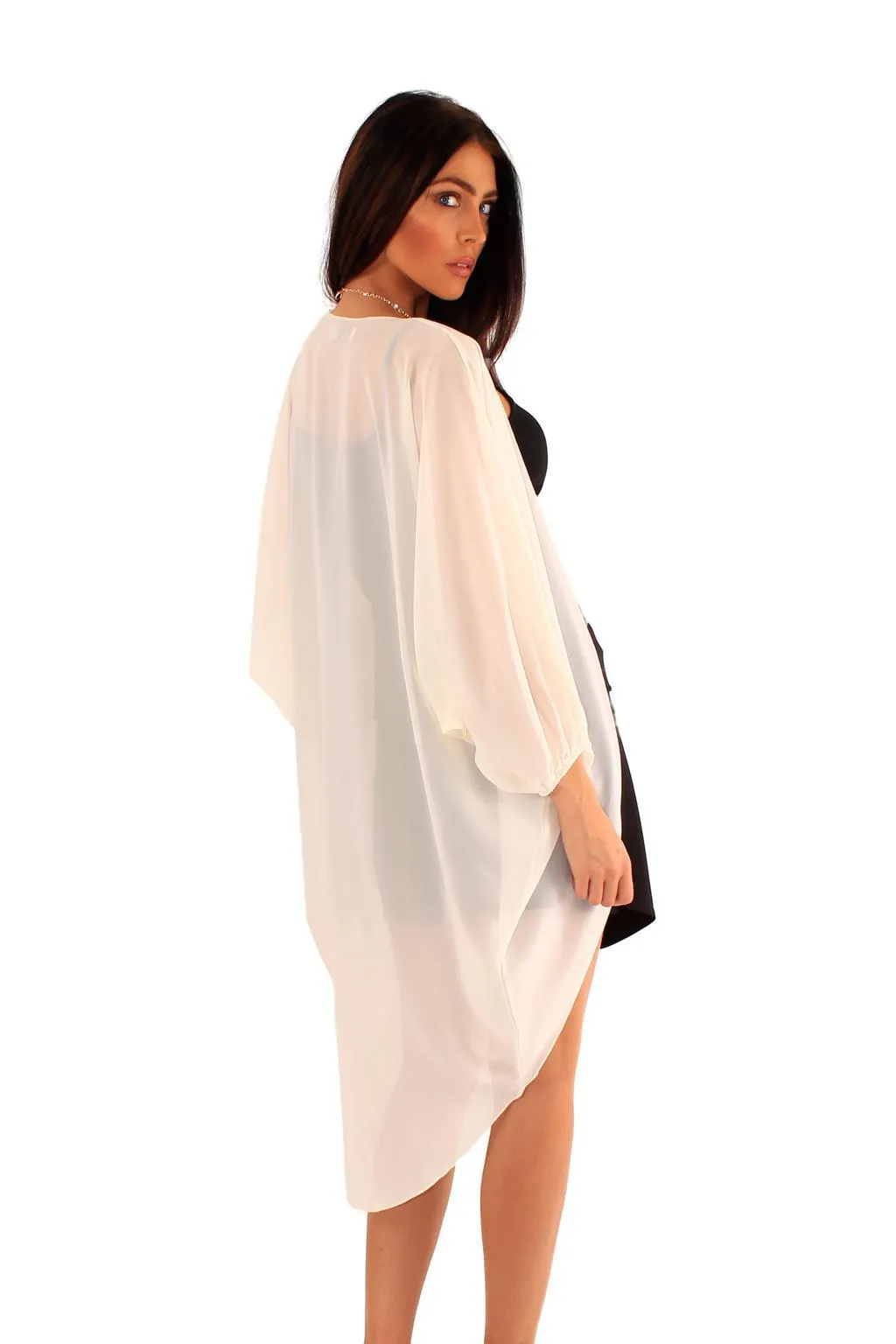 Women Open Front Long Sleeve Cardigan