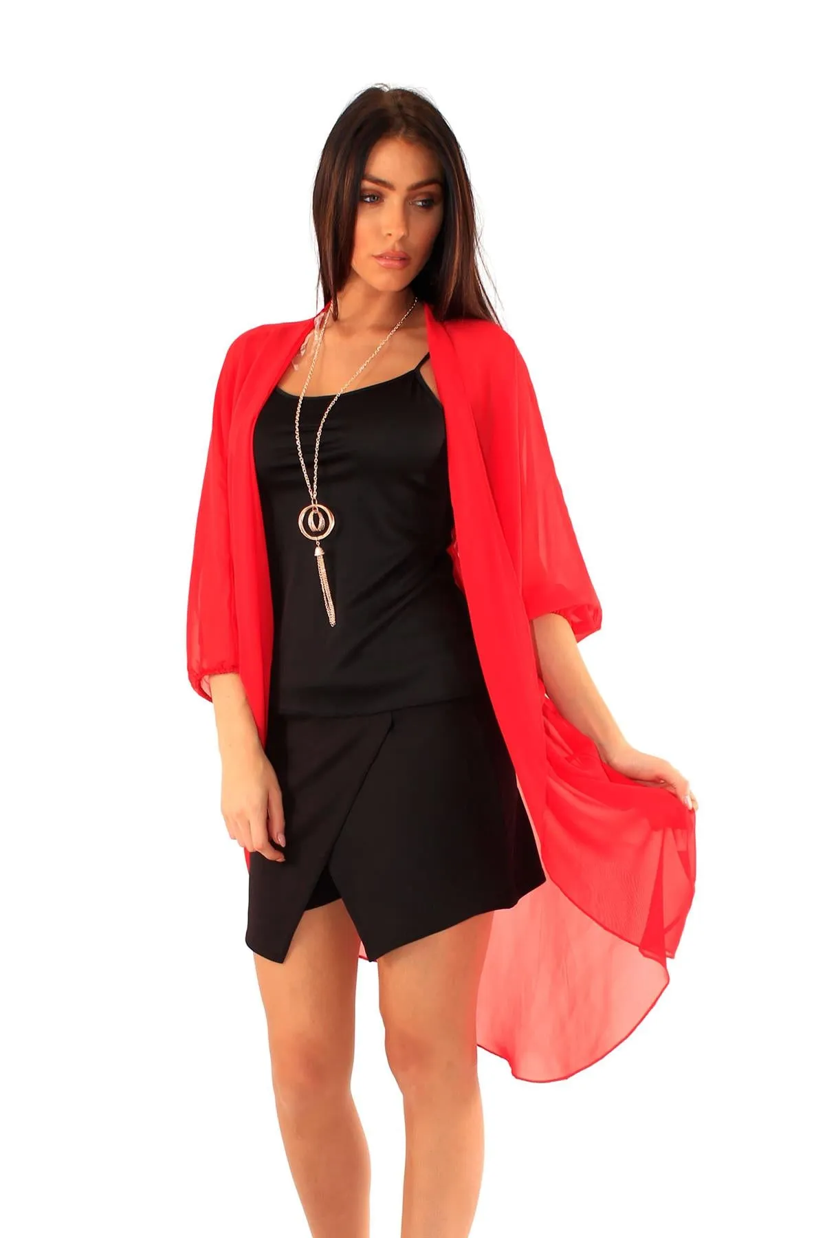 Women Open Front Long Sleeve Cardigan