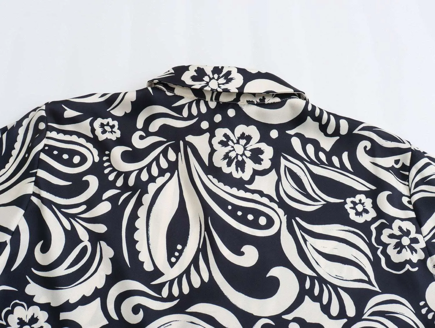 Women's Casual Silk Satin Texture Shirt
