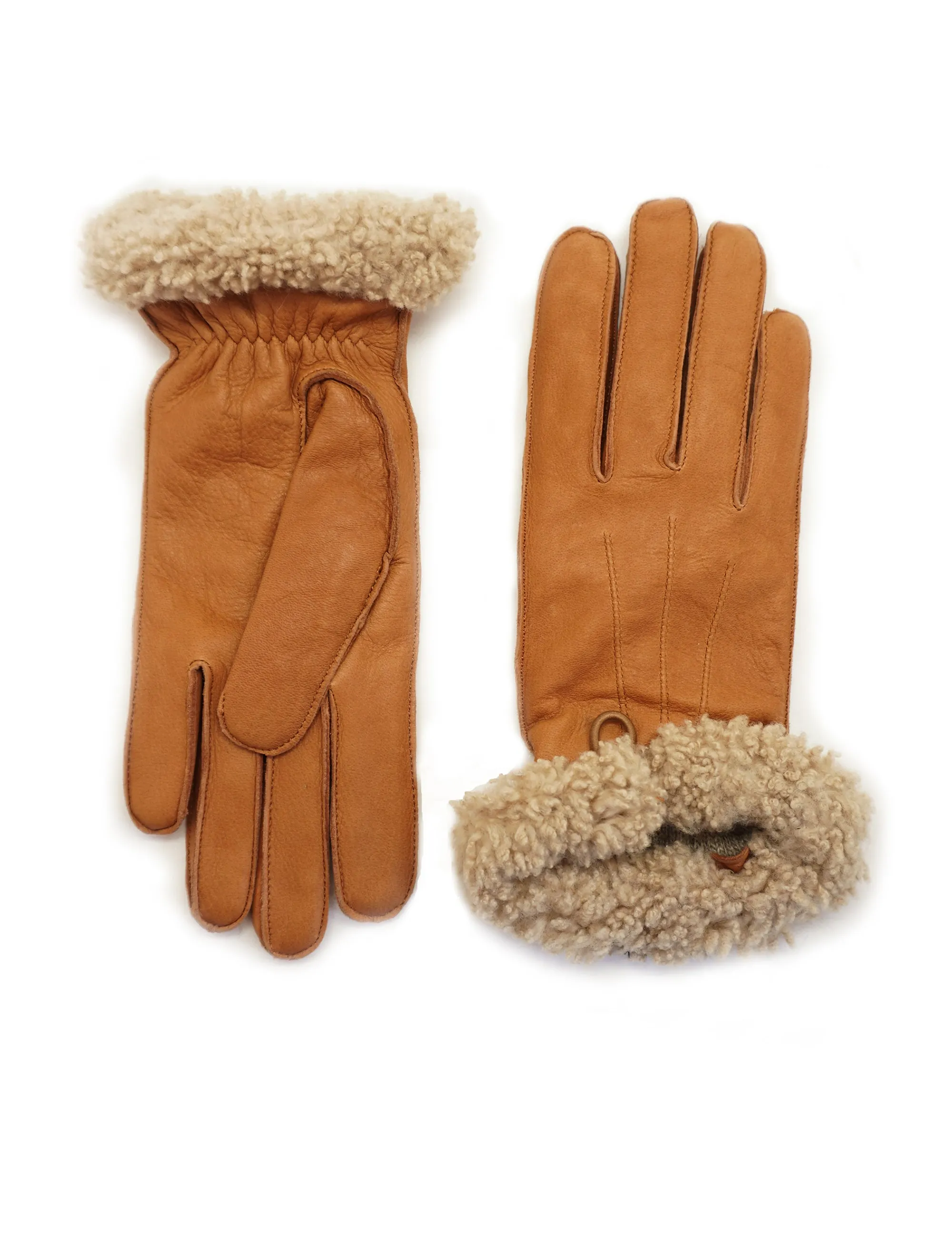 YISEVEN Women's Wool Lined Deerskin Leather Gloves