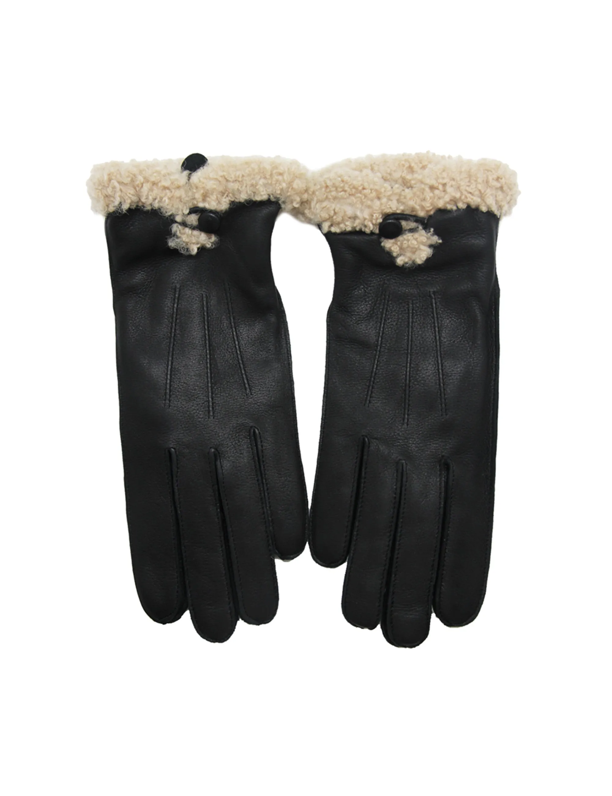 YISEVEN Women's Wool Lined Deerskin Leather Gloves